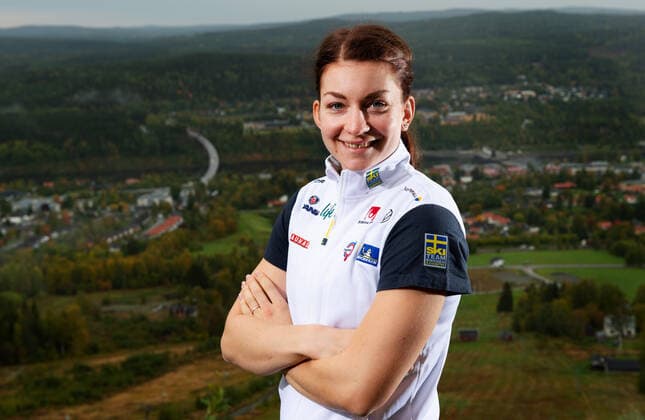 200921 Moa Olsson poses for a portrait during a press conference with Sweden on September 21, 2020 in Solleftea,  Copyright: NILSxJAKOBSSON BB200921NJ067
