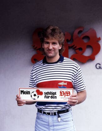 01 07 86 VfB Stuttgart Eike Immel Germany, Stuttgart, 01 07 1986, football, Bundesliga, 1986 1987 season, VfB Stuttgart Eike Immel