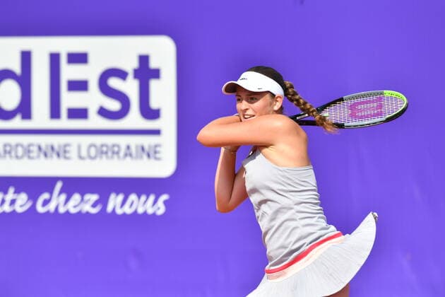 Tennis - Internationaux de Strasbourg 2020 - Jelena Ostapenko - Lituanie- 23 09 2020 TENNIS : Internationaux de Strasbourg 2020 -France - 23 09 2020 ChrysleneCaillaud Panoramic 