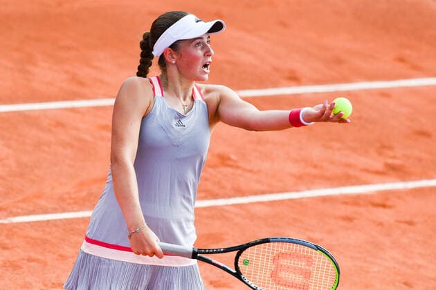 Tennis - Internationaux de Strasbourg 2020 - Jelena Ostapenko - Lituanie- 23 09 2020 TENNIS : Internationaux de Strasbourg 2020 -France - 23 09 2020 ChrysleneCaillaud Panoramic 