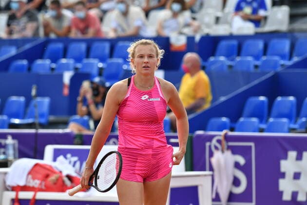Tennis - Internationaux de Strasbourg 2020 - Katerina Siniakova - Republique Tcheque - 23 09 2020 TENNIS : Internationaux de Strasbourg 2020 -France - 23 09 2020 ChrysleneCaillaud Panoramic 