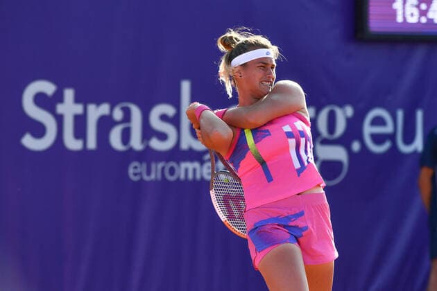Tennis - Internationaux de Strasbourg 2020 - Aryna Sabalenka - Bulgarie - 23 09 2020 TENNIS : Internationaux de Strasbourg 2020 -France - 23 09 2020 ChrysleneCaillaud Panoramic 