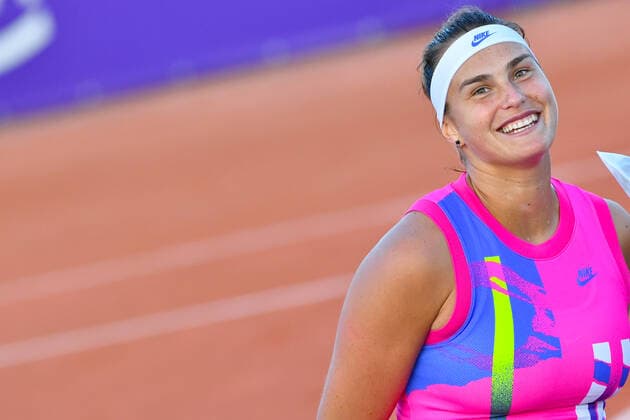 Sport Bilder des Tages Tennis - Internationaux de Strasbourg 2020 - Aryna Sabalenka - Bulgarie - 23 09 2020 TENNIS : Internationaux de Strasbourg 2020 -France - 23 09 2020 ChrysleneCaillaud Panoramic 