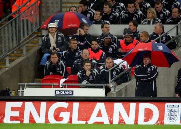 Steve Mcclaren & England Bench England V Croatia, EURO Qualifier, EM, Europameisterschaft England V Croatia Wembley, London, England 21 November 2007 Copyright: Allstar RichardxSelle 12883396