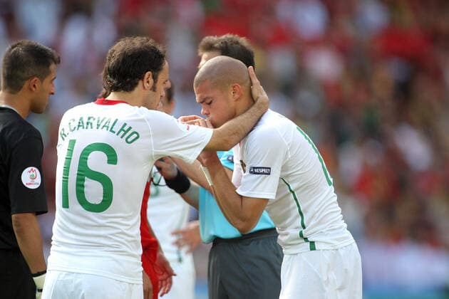 Ricardo Carvalho & Pepe Czech Republic V Portugal Czech V Portugal,Euro 2008 Stade De Geneve, Geneve, Switzerland 11 June 2008 Copyright: Allstar RichardxSelle 12892037