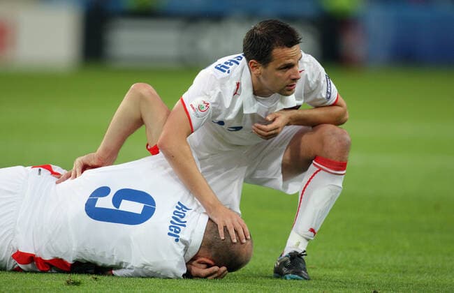 Jan Koller & Marek Matejovsky Turkey V Czech Republic Turkey V Czech,Euro 2008 Stade De Geneve, Geneve, Switzerland 15 June 2008 Copyright: Allstar RichardxSelle 12892725