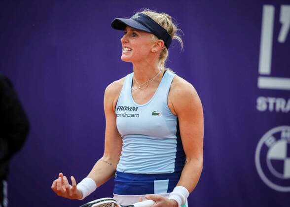 Jil Teichmann (SUI) in action vs Elina Svitolina (UKR) during their WTA, Tennis Damen Open internaionaux de tennis de Strasbourg in Strasbourg on September 24, 2020 TENNIS : WTA Open internationaux de tennis de Strasbourg - 24 09 2020 ElyxandroCEGARRA PANORAMIC 
