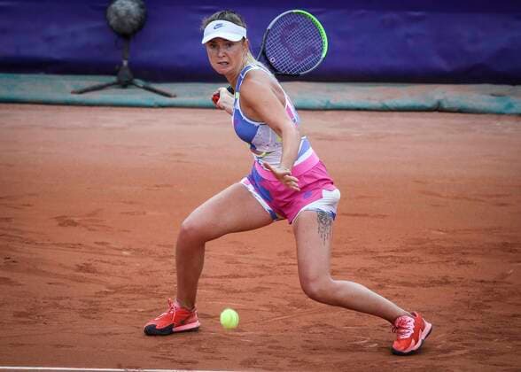Elina Svitolina (UKR) in action vs Jil Teichmann (SUI) during their WTA, Tennis Damen Open internaionaux de tennis de Strasbourg in Strasbourg on September 24, 2020 TENNIS : WTA Open internationaux de tennis de Strasbourg - 24 09 2020 ElyxandroCEGARRA PANORAMIC 