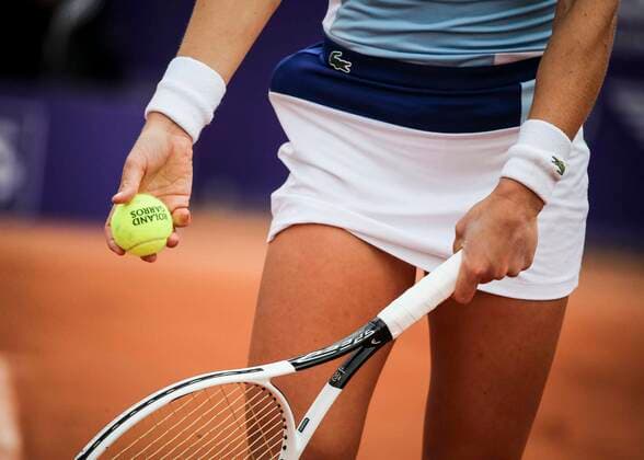 Jil Teichmann (SUI) in action vs Elina Svitolina (UKR) during their WTA, Tennis Damen Open internaionaux de tennis de Strasbourg in Strasbourg on September 24, 2020 TENNIS : WTA Open internationaux de tennis de Strasbourg - 24 09 2020 ElyxandroCEGARRA PANORAMIC 