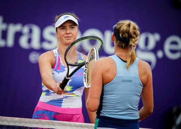 Elina Svitolina (UKR) in action vs Jil Teichmann (SUI) during their WTA, Tennis Damen Open internaionaux de tennis de Strasbourg in Strasbourg on September 24, 2020 TENNIS : WTA Open internationaux de tennis de Strasbourg - 24 09 2020 ElyxandroCEGARRA PANORAMIC 