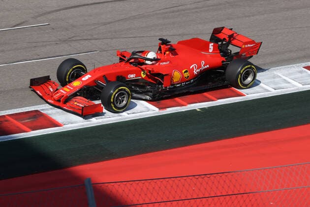 Motorsports FIA Formula One World Championship 2020, Grand Prix of Russia, 5 Sebastian Vettel GER, Scuderia Ferrari Mission Winnow , Sochi Russia