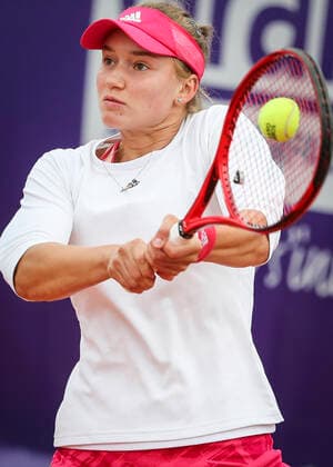 Elena Rybakina (KAZ) in action vs Nao Hibino (JPN) during their WTA, Tennis Damen Open internaionaux de tennis de Strasbourg in Strasbourg on September 25, 2020 TENNIS : WTA Open de Strasbourg - 25 09 2020 ElyxandroCEGARRA PANORAMIC 