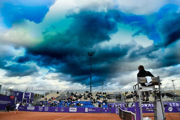 Sport Bilder des Tages Tennis - Internationaux de Strasbourg 2020 - Ambiance tennis - 25 09 2020 TENNIS : Internationaux de Strasbourg 2020 -France - 25 09 2020 ChrysleneCaillaud Panoramic 