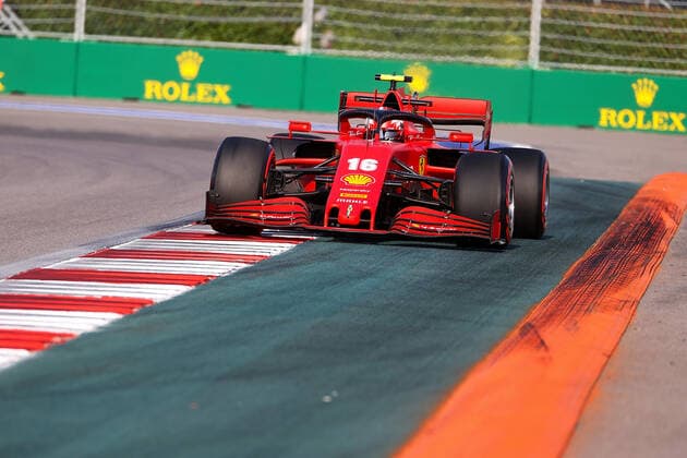 FORMULA 1 VTB RUSSIAN GRAND PRIX 2020 25 09 2020, Sochi Autodrom, Sochi, FORMULA 1 VTB RUSSIAN GRAND PRIX 2020 , in the picture Charles Leclerc MCO 16 , Scuderia Ferrari nordphotoxBratic nph00250