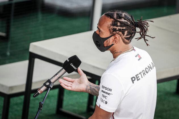 HAMILTON Lewis (gbr), Mercedes AMG F1 GP W11 Hybrid EQ Power+, portrait during the Formula 1 VTB Russian Grand Prix 2020, from September 25 to 27, 2020 on the Sochi Autodrom, in Sochi, Russia FORMULE 1 : Grand prix de Russie - 25 09 2020 DPPI PANORAMIC  00120022__LF10644