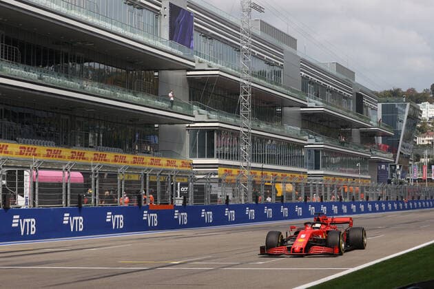 Motorsports FIA Formula One World Championship 2020, Grand Prix of Russia, 5 Sebastian Vettel GER, Scuderia Ferrari Mission Winnow , Sochi Russia