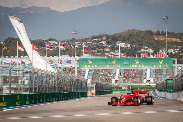 Motorsports FIA Formula One World Championship 2020, Grand Prix of Russia, 5 Sebastian Vettel GER, Scuderia Ferrari Mission Winnow , Sochi Russia