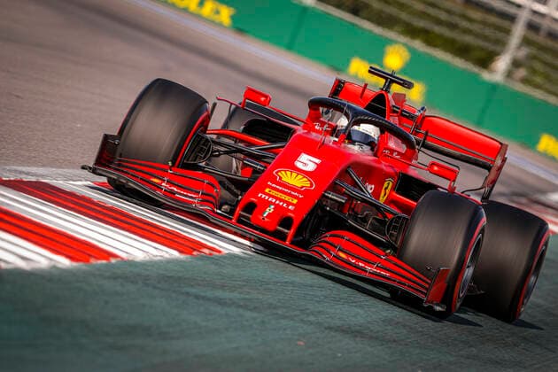 Motorsports FIA Formula One World Championship 2020, Grand Prix of Russia, 5 Sebastian Vettel GER, Scuderia Ferrari Mission Winnow , Sochi Russia