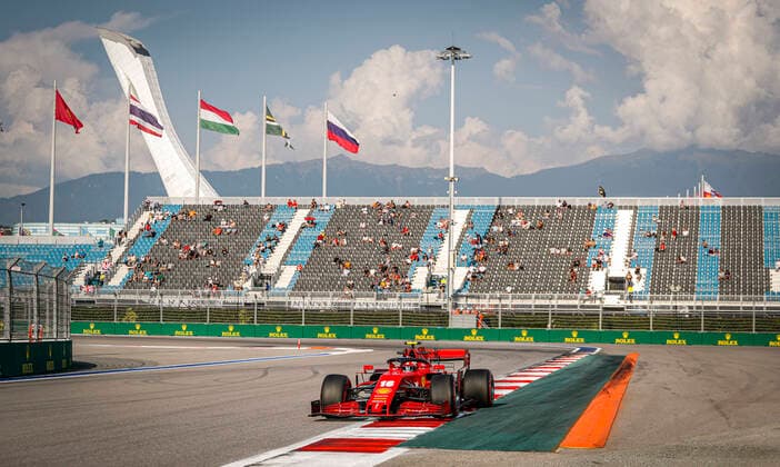 Motorsports FIA Formula One World Championship 2020, Grand Prix of Russia, 16 Charles Leclerc MCO, Scuderia Ferrari Mission Winnow , Sochi Russia
