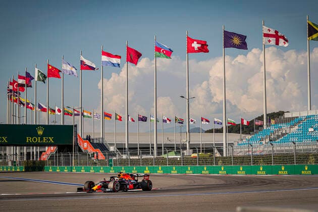 Motorsports FIA Formula One World Championship 2020, Grand Prix of Russia, 33 Max Verstappen NLD, Aston Martin Red Bull Racing, Sochi Russia