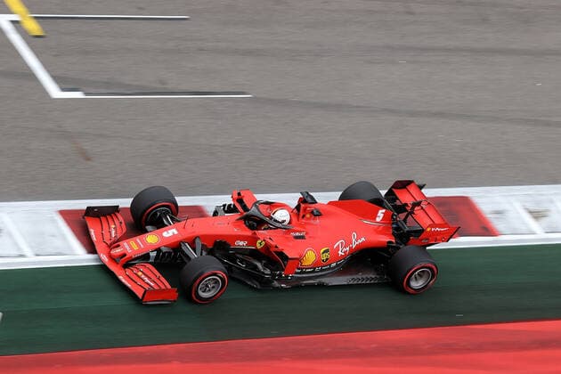 FORMULA 1 VTB RUSSIAN GRAND PRIX 2020 26 09 2020, Sochi Autodrom, Sochi, FORMULA 1 VTB RUSSIAN GRAND PRIX 2020 , in the picture Sebastian Vettel GER 5 , Scuderia Ferrari nordphotoxBratic nph00250