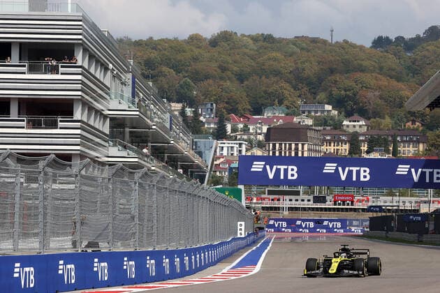 FORMULA 1 VTB RUSSIAN GRAND PRIX 2020 26 09 2020, Sochi Autodrom, Sochi, FORMULA 1 VTB RUSSIAN GRAND PRIX 2020 , in the picture Daniel Ricciardo AUS 3 , Renault DP World F1 Team nordphotoxBratic nph00250