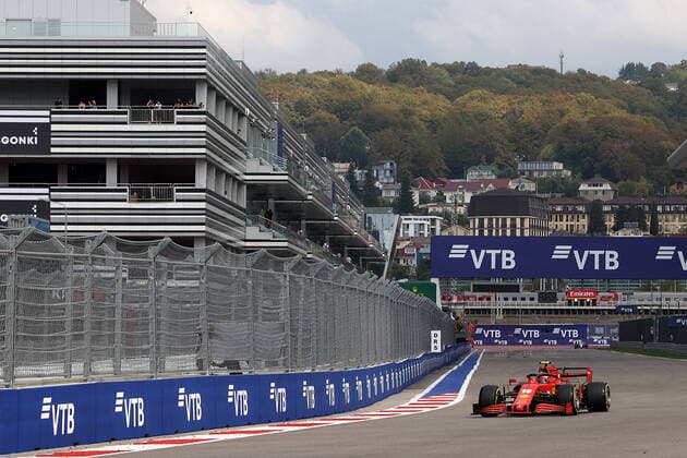 FORMULA 1 VTB RUSSIAN GRAND PRIX 2020 26 09 2020, Sochi Autodrom, Sochi, FORMULA 1 VTB RUSSIAN GRAND PRIX 2020 , in the picture Charles Leclerc MCO 16 , Scuderia Ferrari nordphotoxBratic nph00250