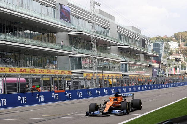 FORMULA 1 VTB RUSSIAN GRAND PRIX 2020 26 09 2020, Sochi Autodrom, Sochi, FORMULA 1 VTB RUSSIAN GRAND PRIX 2020 , in the picture Carlos Sainz Jr SPA 55 , McLaren F1 Team nordphotoxBratic nph00250