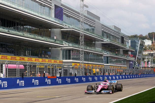 FORMULA 1 VTB RUSSIAN GRAND PRIX 2020 26 09 2020, Sochi Autodrom, Sochi, FORMULA 1 VTB RUSSIAN GRAND PRIX 2020 , in the picture Lance Stroll CAN 18 , BWT Racing Point F1 Team nordphotoxBratic nph00250