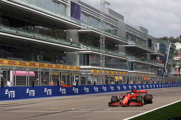 FORMULA 1 VTB RUSSIAN GRAND PRIX 2020 26 09 2020, Sochi Autodrom, Sochi, FORMULA 1 VTB RUSSIAN GRAND PRIX 2020 , in the picture Sebastian Vettel GER 5 , Scuderia Ferrari nordphotoxBratic nph00250