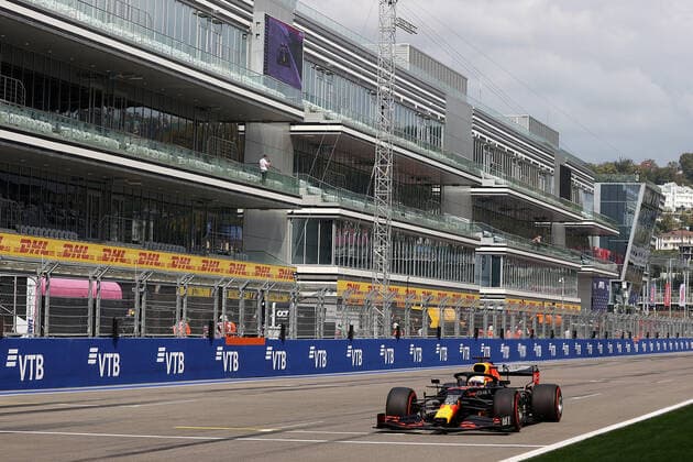 FORMULA 1 VTB RUSSIAN GRAND PRIX 2020 26 09 2020, Sochi Autodrom, Sochi, FORMULA 1 VTB RUSSIAN GRAND PRIX 2020 , in the picture Max Verstappen NEL 33 , Aston Martin Red Bull Racing nordphotoxBratic nph00250