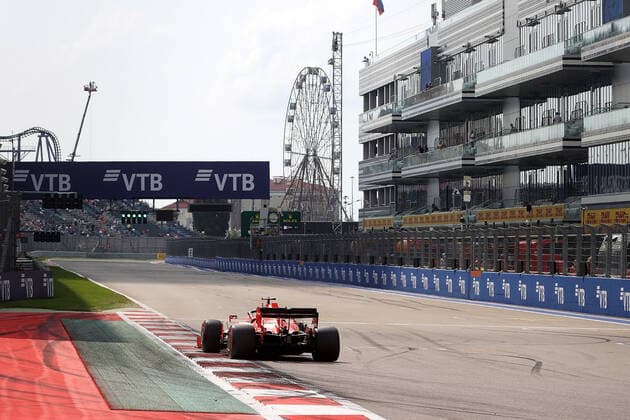 FORMULA 1 VTB RUSSIAN GRAND PRIX 2020 26 09 2020, Sochi Autodrom, Sochi, FORMULA 1 VTB RUSSIAN GRAND PRIX 2020 , in the picture Sebastian Vettel GER 5 , Scuderia Ferrari nordphotoxBratic nph00250
