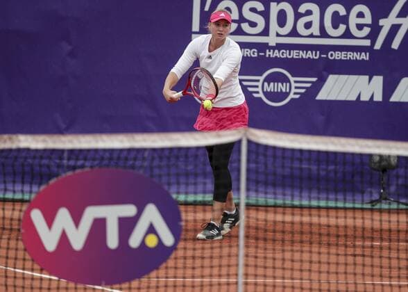 Elena Rybakina (KAZ) vs Elina Svitolina (UKR) The final match of the WTA, Tennis Damen international open tennis tournament of Strasbourg, eastern France, on September 26 , 2020. TENNIS : Open de Strasbourg - finale _ 26 09 2020 ElyxandroCEGARRA PANORAMIC 