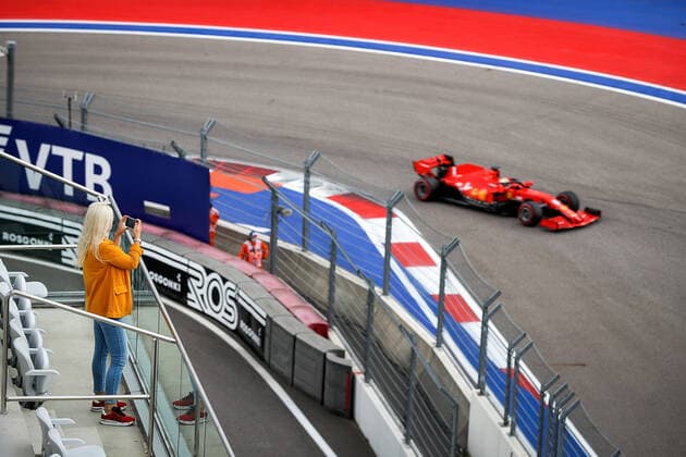 FORMULA 1 VTB RUSSIAN GRAND PRIX 2020 26 09 2020, Sochi Autodrom, Sochi, FORMULA 1 VTB RUSSIAN GRAND PRIX 2020 , in the picture Sebastian Vettel GER 5 , Scuderia Ferrari nordphotoxBratic nph00250