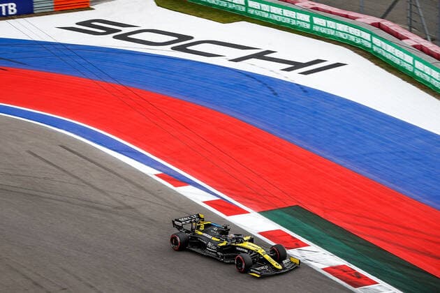 FORMULA 1 VTB RUSSIAN GRAND PRIX 2020 26 09 2020, Sochi Autodrom, Sochi, FORMULA 1 VTB RUSSIAN GRAND PRIX 2020 , in the picture Daniel Ricciardo AUS 3 , Renault DP World F1 Team nordphotoxBratic nph00250