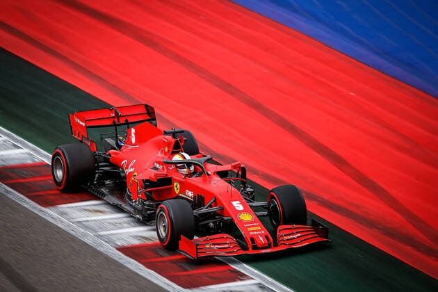 FORMULA 1 VTB RUSSIAN GRAND PRIX 2020 26 09 2020, Sochi Autodrom, Sochi, FORMULA 1 VTB RUSSIAN GRAND PRIX 2020 , in the picture Sebastian Vettel GER 5 , Scuderia Ferrari nordphotoxBratic nph00250