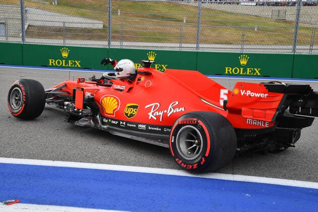 Motorsports FIA Formula One World Championship 2020, Grand Prix of Russia, 5 Sebastian Vettel GER, Scuderia Ferrari Mission Winnow , Sochi Russia