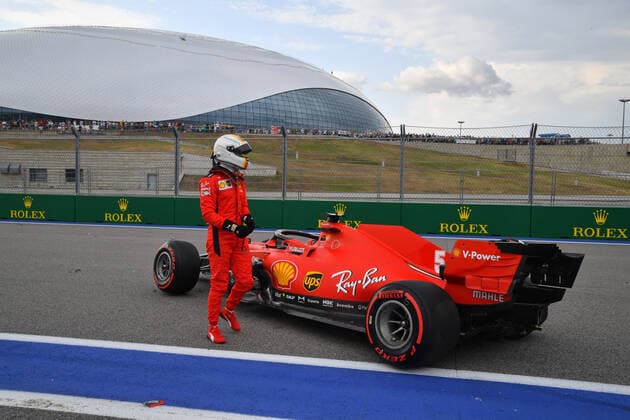 Motorsports FIA Formula One World Championship 2020, Grand Prix of Russia, 5 Sebastian Vettel GER, Scuderia Ferrari Mission Winnow , Sochi Russia