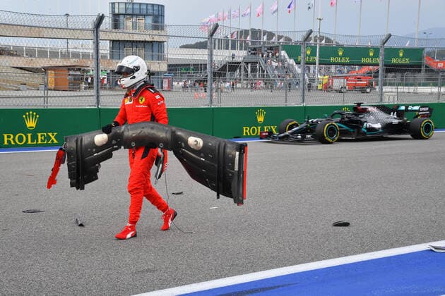 Motorsports FIA Formula One World Championship 2020, Grand Prix of Russia, 5 Sebastian Vettel GER, Scuderia Ferrari Mission Winnow , Sochi Russia