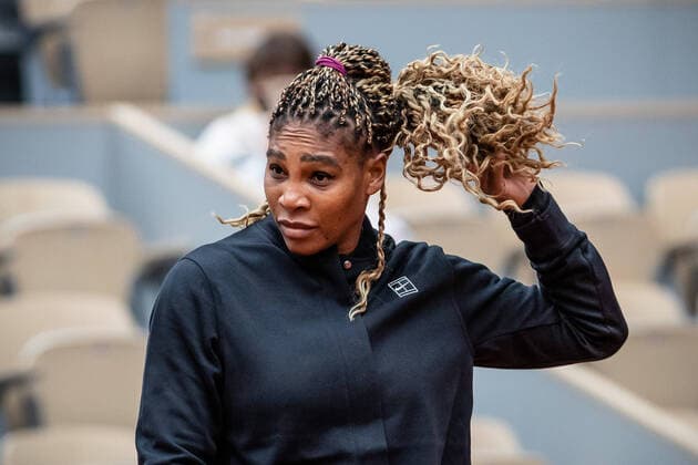 Serena WILLIAMS (USA) attitude during her match against Kristie AHN (USA) in the Philippe Chatrier court on the first round of the French Open tennis tournament at Roland Garros in Paris, France, 28th June 2020.  Copyright: xAurelienxMorissardx