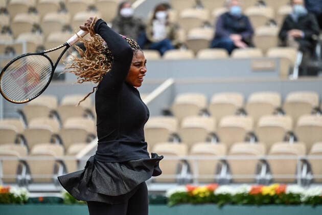 Internationaux de Tennis Roland Garros. Internationaux de France de tennis 2020. Roland-Garros. Serena Williams. 260577 2020-09-28 Paris  Copyright: xSergexArnalx xStarfacex 0105142878st