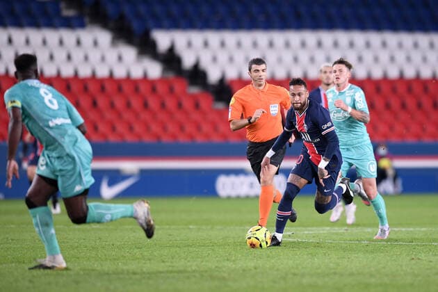 10 NEYMAR JR (PSG) FOOTBALL : Paris SG vs Angers - Ligue 1 Uber Eats - 02 10 2020 FEP Panoramic 