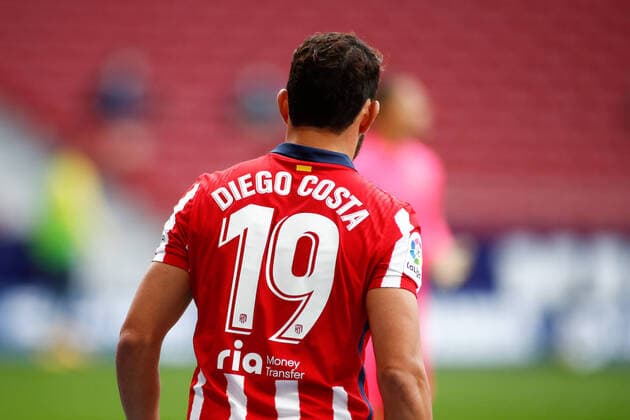 October 3, 2020, Madrid, MADRID, SPAIN: Diego Costa of Atletico de Madrid gestures during the spanish league, La Liga Santander, football match played between Atletico de Madrid and Villarreal CF at Wanda Metropolitano stadium on october 03, 2020 in Madrid, Spain. Madrid SPAIN - ZUMAa181 20201003_zaa_a181_114 Copyright: xOscarxJ.xBarrosox