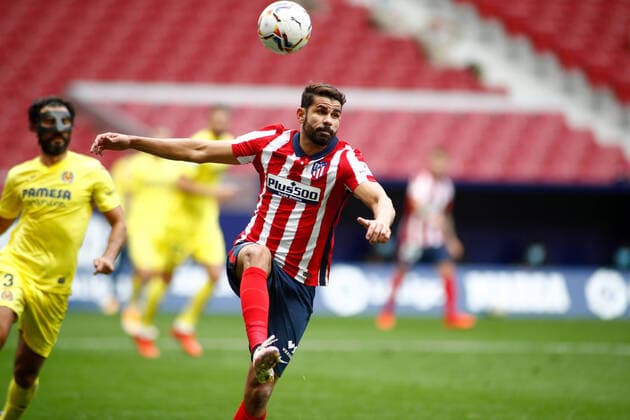October 3, 2020, Madrid, MADRID, SPAIN: Diego Costa of Atletico de Madrid in action during the spanish league, La Liga Santander, football match played between Atletico de Madrid and Villarreal CF at Wanda Metropolitano stadium on october 03, 2020 in Madrid, Spain. Madrid SPAIN - ZUMAa181 20201003_zaa_a181_120 Copyright: xOscarxJ.xBarrosox