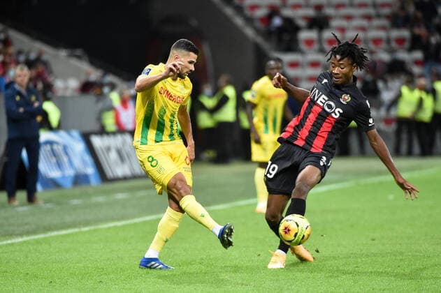 08 MEHDI ABEID (NAN) FOOTBALL : Nice vs Nantes - Ligue 1 Uber Eats - 03 10 2020 FEP Panoramic 