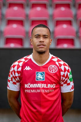 Germany Rhineland Palatinate Mainz 16 08 2020 Football Media Day Mens Season 2020 2021 1 FSV Mainz 05 Robin Kwamina Quaison FSV Mainz 05, Mainz Rhineland Palatinate Germany Opel Arena - x2020xMarcelxLorenz,xAllxrightsxreserved RenexSchulzx
