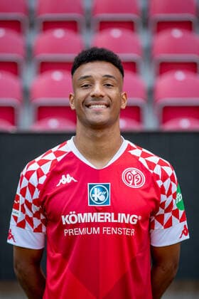 Germany Rhineland Palatinate Mainz 16 08 2020 Football Media Day Mens Season 2020 2021 1 FSV Mainz 05 Karim Onisiwo FSV Mainz 05, Mainz Rhineland Palatinate Germany Opel Arena - x2020xMarcelxLorenz,xAllxrightsxreserved RenexSchulzx