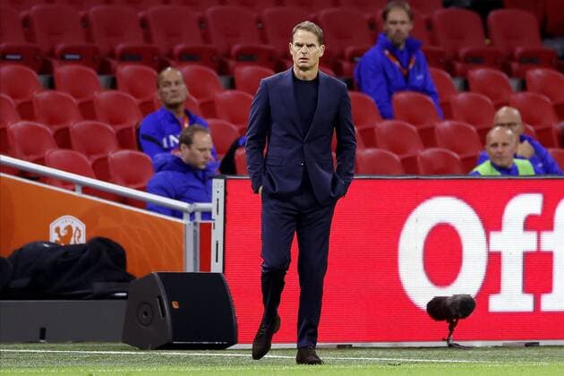 AMSTERDAM, 07-10-2020 , JohanCruyff Arena, friendly game between Netherland and Mexico. Netherlands trainer coach Frank de Boer on the sidelines during the game Netherlands - Mexico. Netherlands - Mexico  x9485528x Copyright: