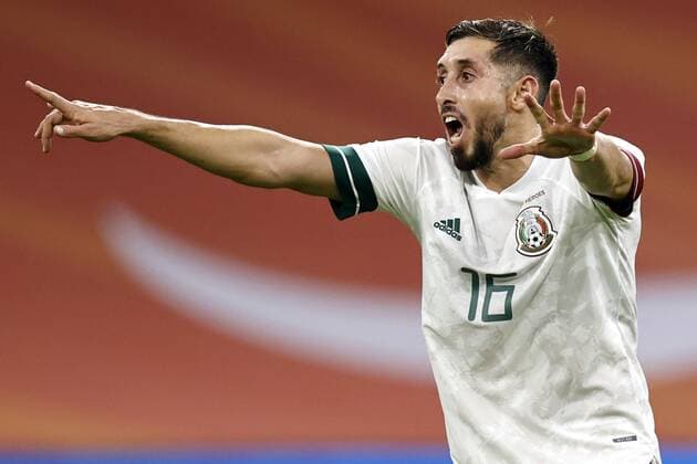 AMSTERDAM - Hector Herrera of Mexico during the friendly match between the Netherlands and Mexico at the Johan Cruyff Arena on October 07, 2020 in Amsterdam, Netherlands. ANP MAURICE VAN STEEN International Friendly, Länderspiel, Nationalmannschaft match 2020 2021 xVIxANPxSportx xxANPxIVx 423699454