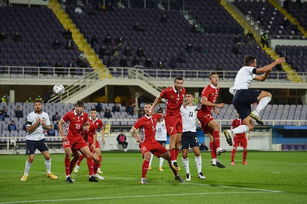 Db Firenze 07 10 2020 - amichevole Italia-Moldova foto Daniele Buffa Image nella foto: gol Bryan Cristante 